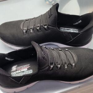 Skechers Black and Gray Men's Sneakers